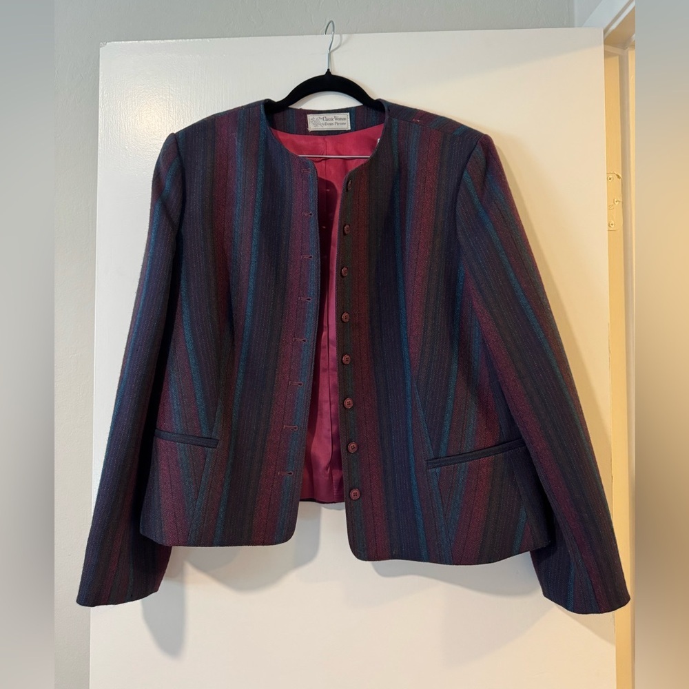 Evan Picone vintage The Classic Woman wool suit jacket and midi skirt 1970s/80s - Picture 11 of 12